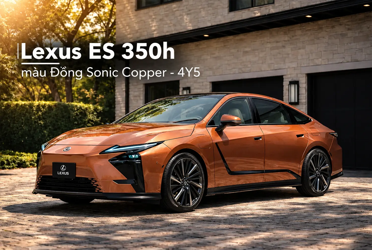 Lexus ES350h màu Đồng Sonic Copper - 4Y5