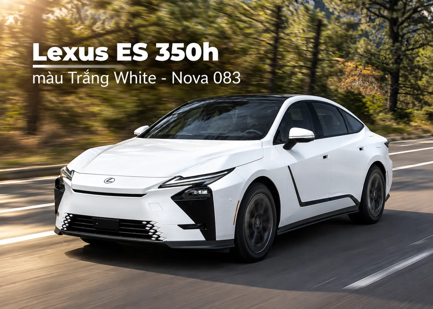 Lexus ES350h màu Trắng White - Nova 083
