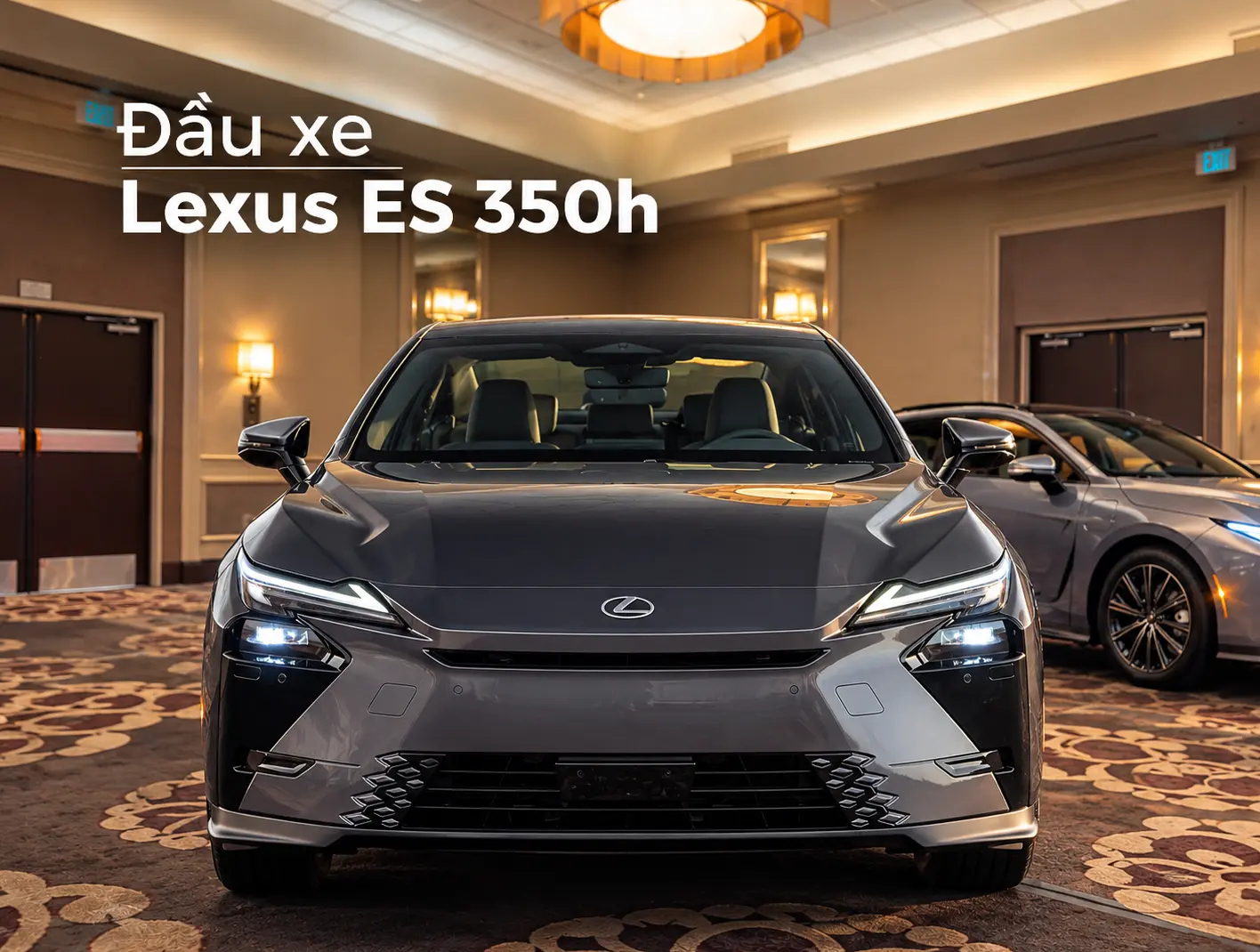 Ngoại thất: Đầu xe Lexus ES350h