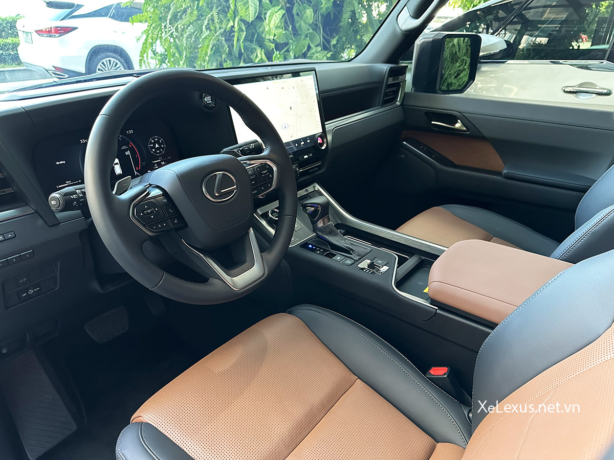 Nội thất xe Lexus GX550 màu Nâu