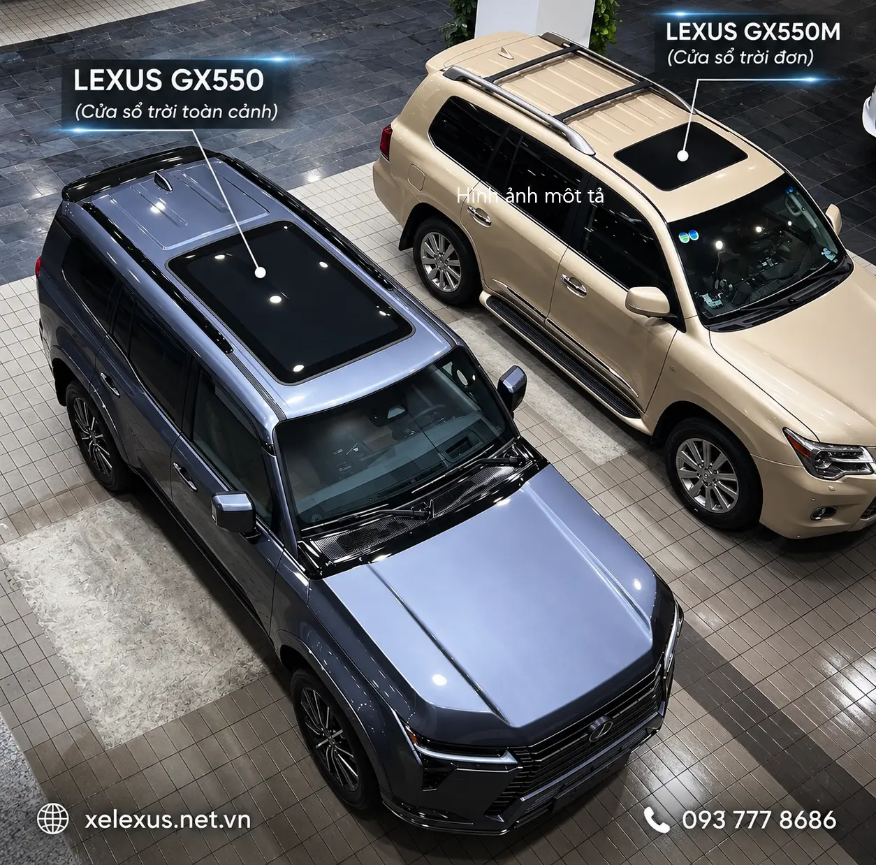 Khác nhau giữa Lexus GX550 và Lexus GX550M