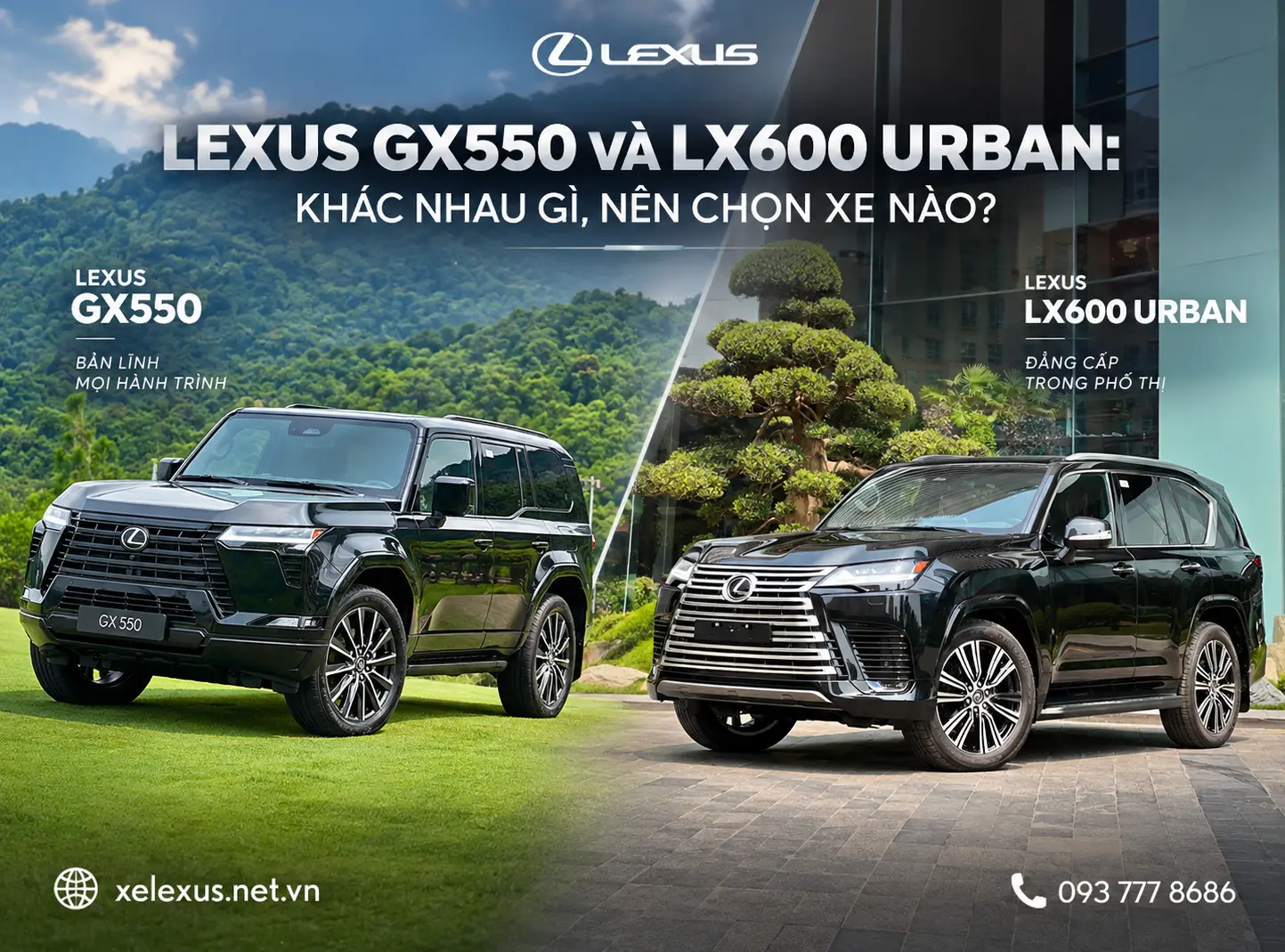 Lexus GX550 Và LX600 Urban: Khác nhau gì, Nên chọn xe nào?