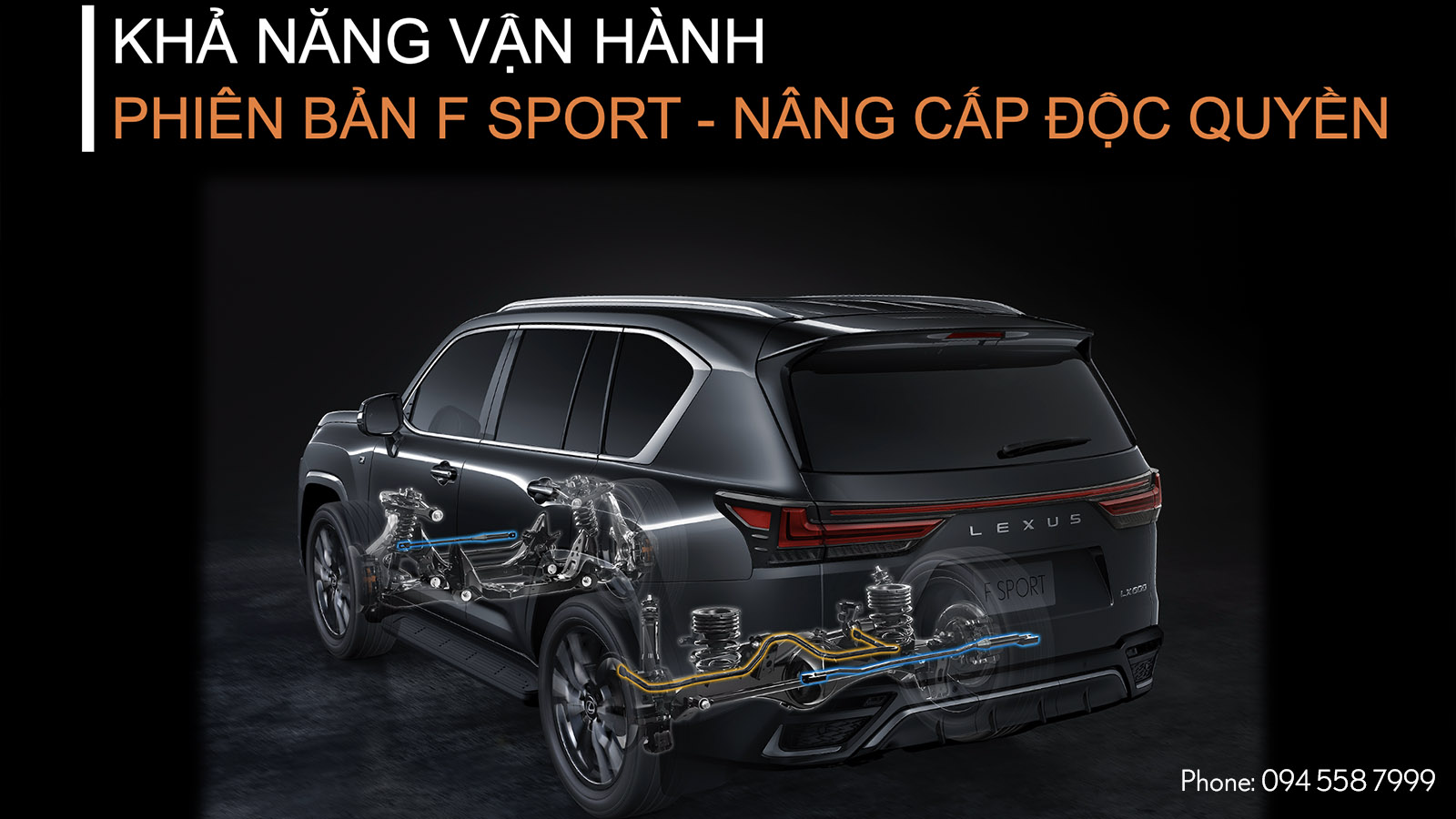 Trang bị độc quyền trên LX 600 F SPORT