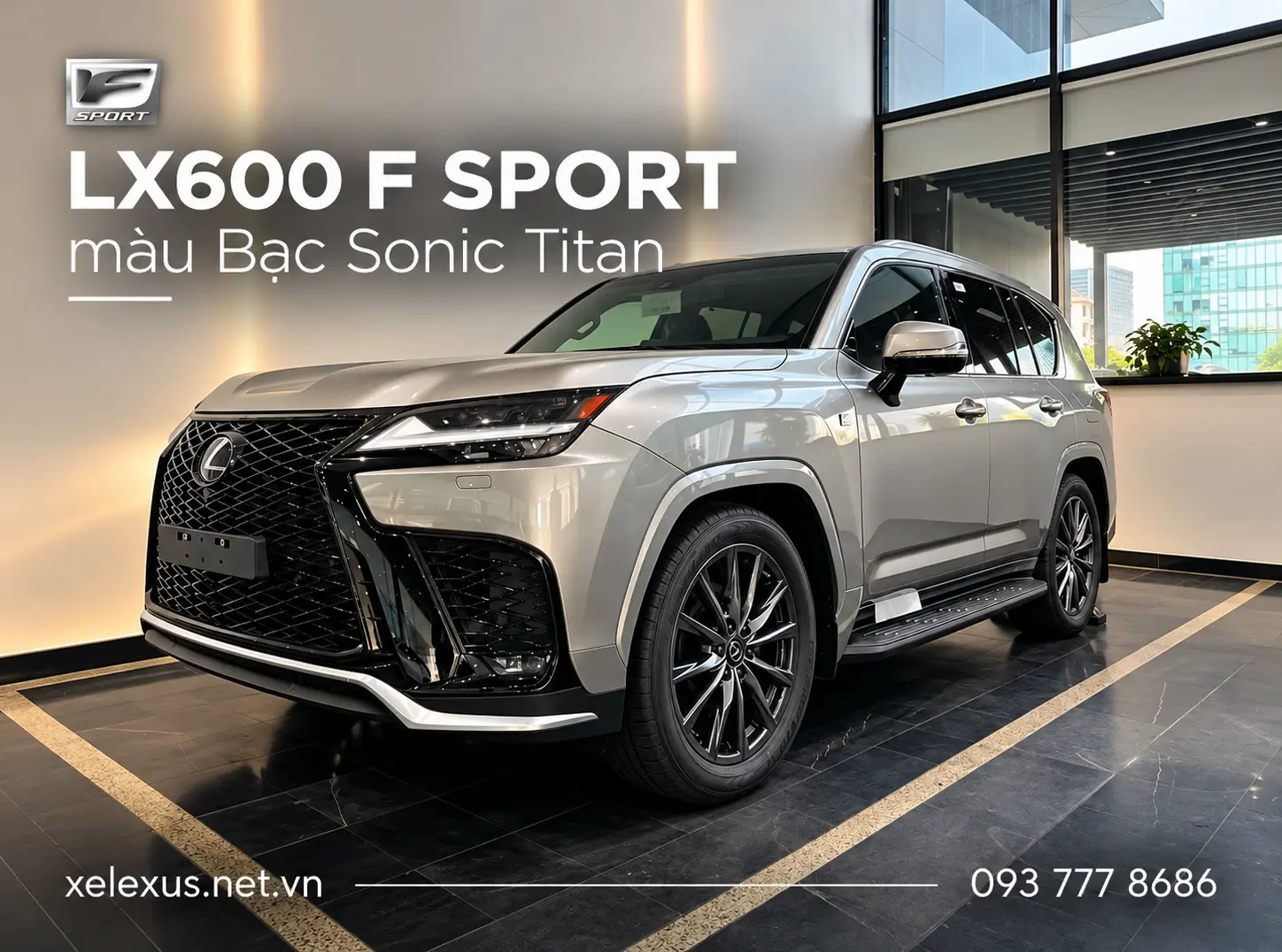 Lexus LX600 F SPORT màu Bạc