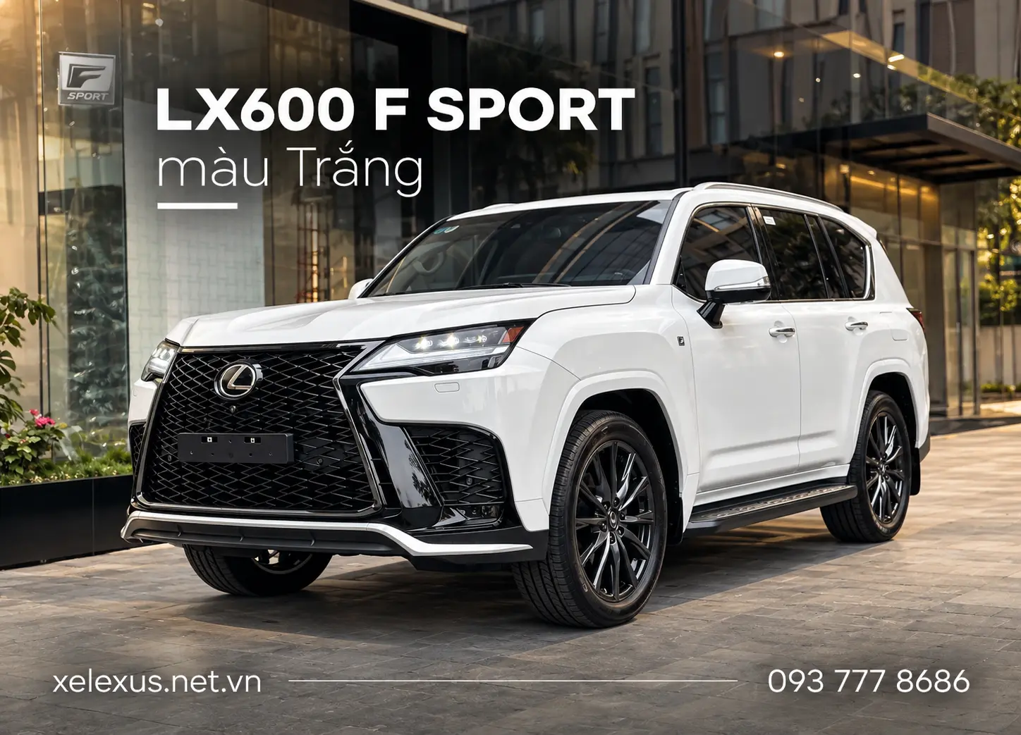 Lexus LX600 F SPORT màu Trắng