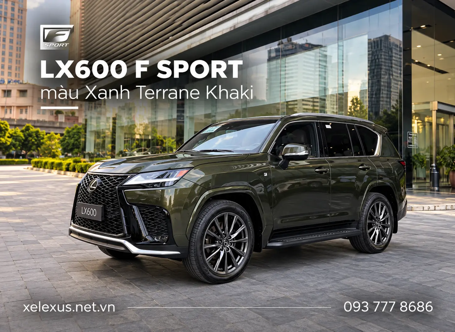 Lexus LX600 F SPORT màu Xanh