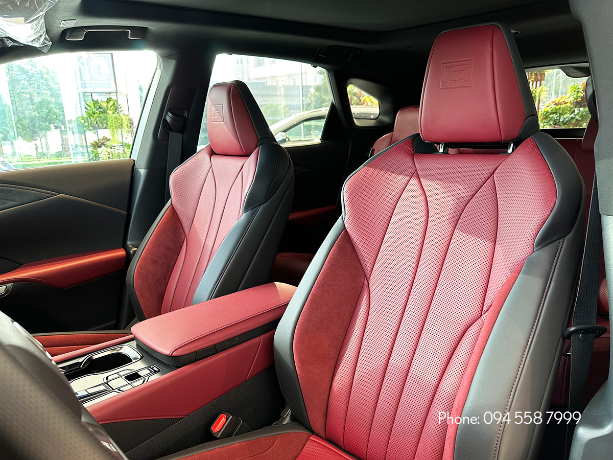 Chi tiết nội thất xe Lexus RX 350 F SPORT màu đỏ - ảnh 2