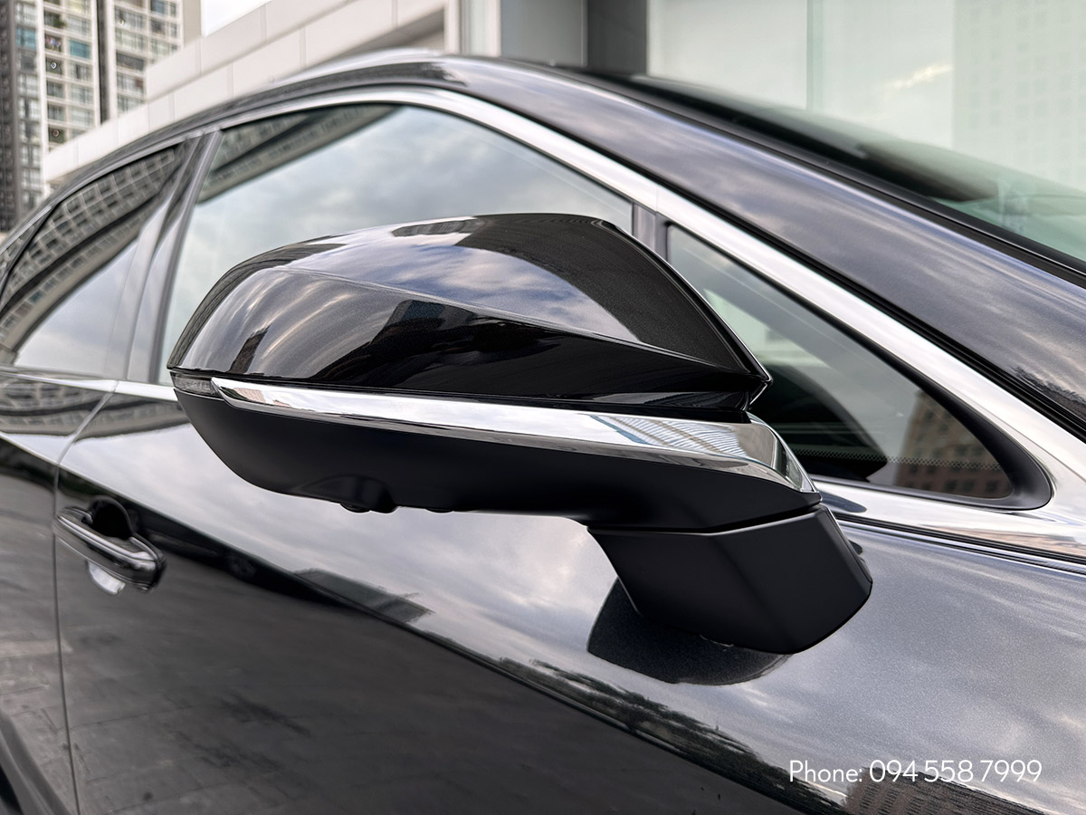 Gương chiếu hậu bên ngoài xe Lexus RX 350 Luxury ngoại thất xe màu đen