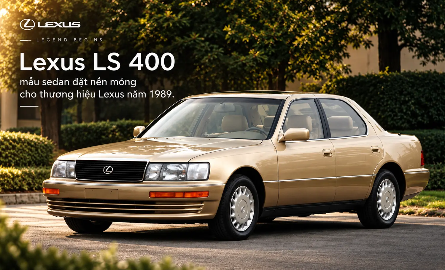 us LS 400 – mẫu sedan đặt nền móng cho thương hiệu Lexus năm 1989.